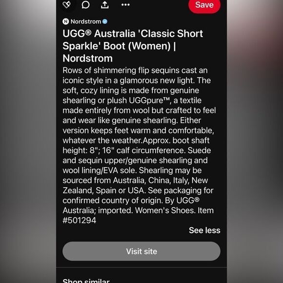 Sequin Gold Low (1-1.9 in) Heel Height Boots for Women - Picture 7 of 7